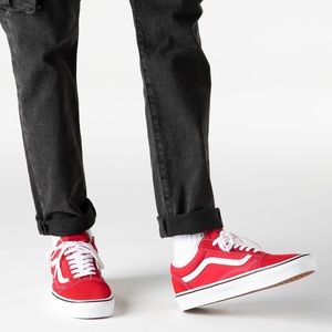 Vans Red Canvas Old Skool